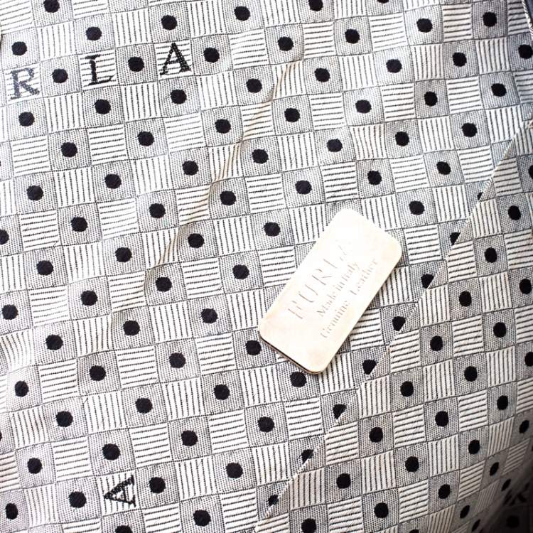 Pre Owned Furla Black Leather Bow Clutch