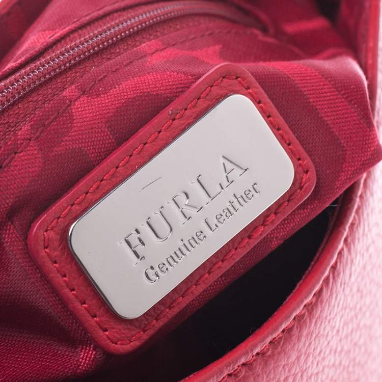 مملوكة مسبقًا Furla Red Leather Crossbody Bag