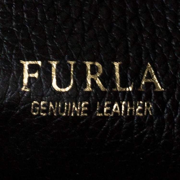 Pre Owned Furla Deep Green Grained Leather Club Crossbody Bag