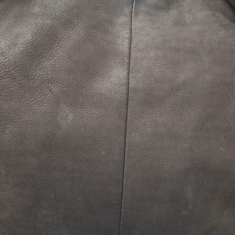 Pre Owned Furla Grey Leather Hobo