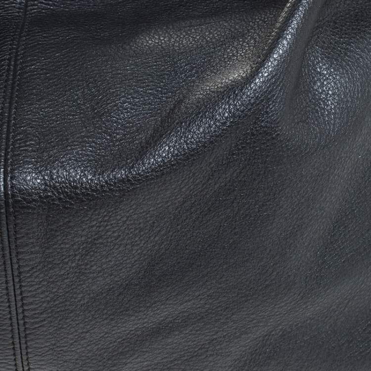 Pre Owned Furla Black Leather Elisabeth Hobo