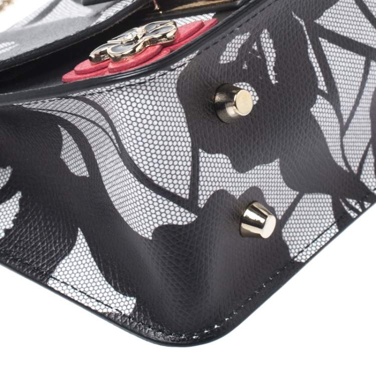 Pre Owned Furla Black Leather Mini Limited Edition Metropolis Crossbody Bag