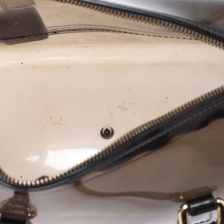 Pre Owned Furla Black Rubber Small Candy Satchel
