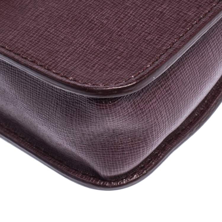 مملوكة مسبقًا Furla Burgundy Leather Metropolis Shoulder Bag