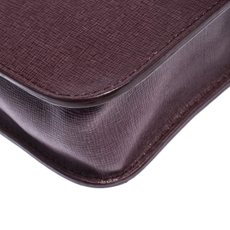مملوكة مسبقًا Furla Burgundy Leather Metropolis Shoulder Bag