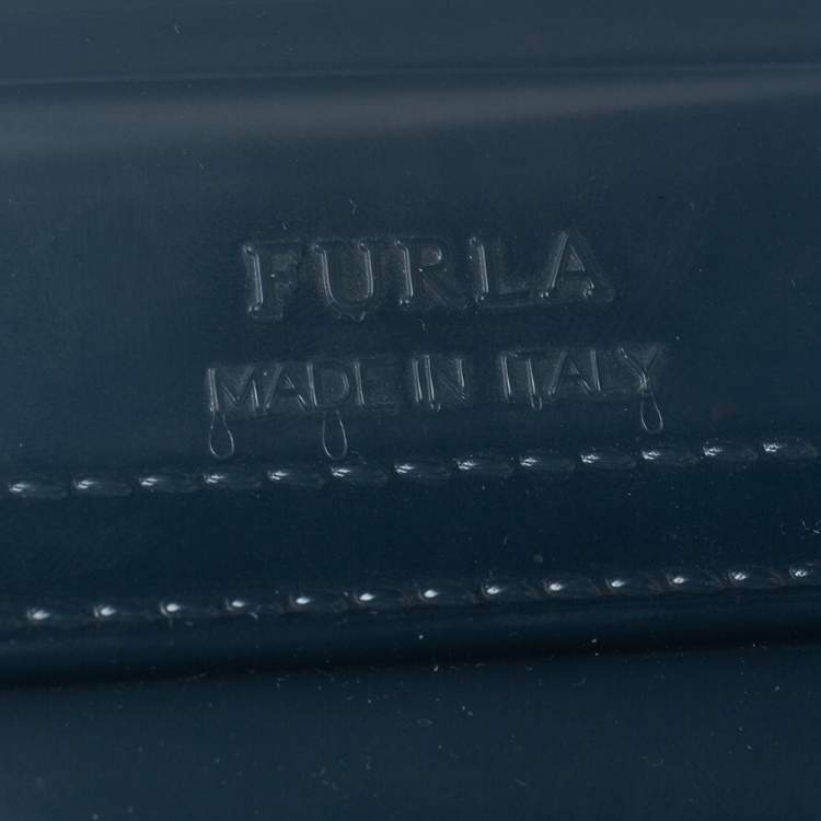 Pre Owned Furla Grey Rubber Candy Bon Bon Crossbody Bag