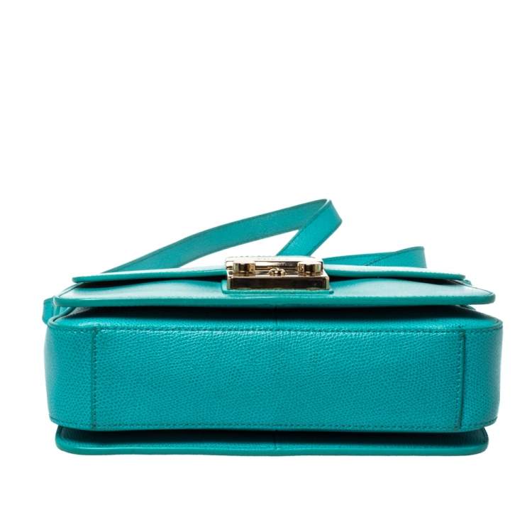 مملوكة مسبقًا Furla Turquoise Leather Metropolis Shoulder Bag