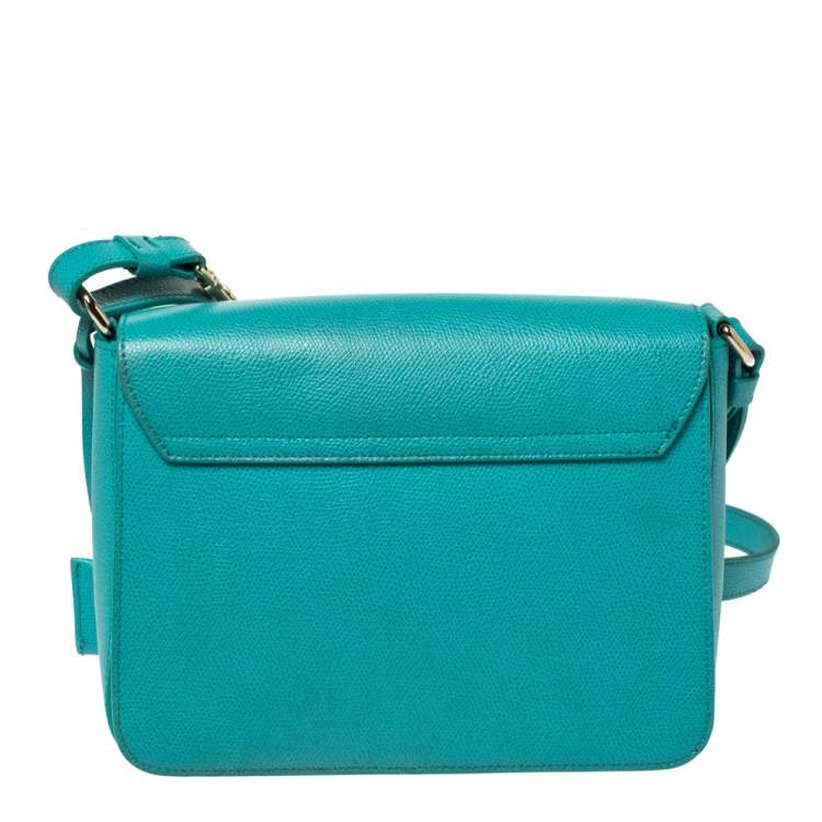 مملوكة مسبقًا Furla Turquoise Leather Metropolis Shoulder Bag