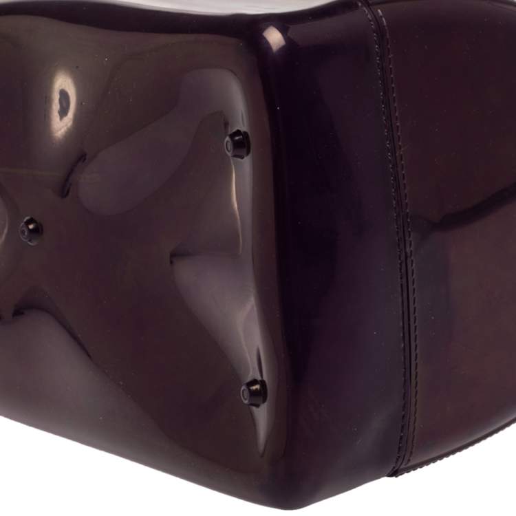 Pre Owned Furla Purple Rubber Medium Candy Satchel