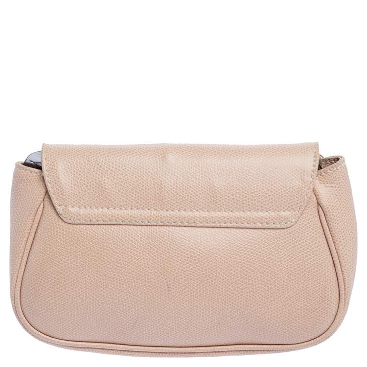 Pre Owned Furla Beige Leather Chain Shoulder Bag