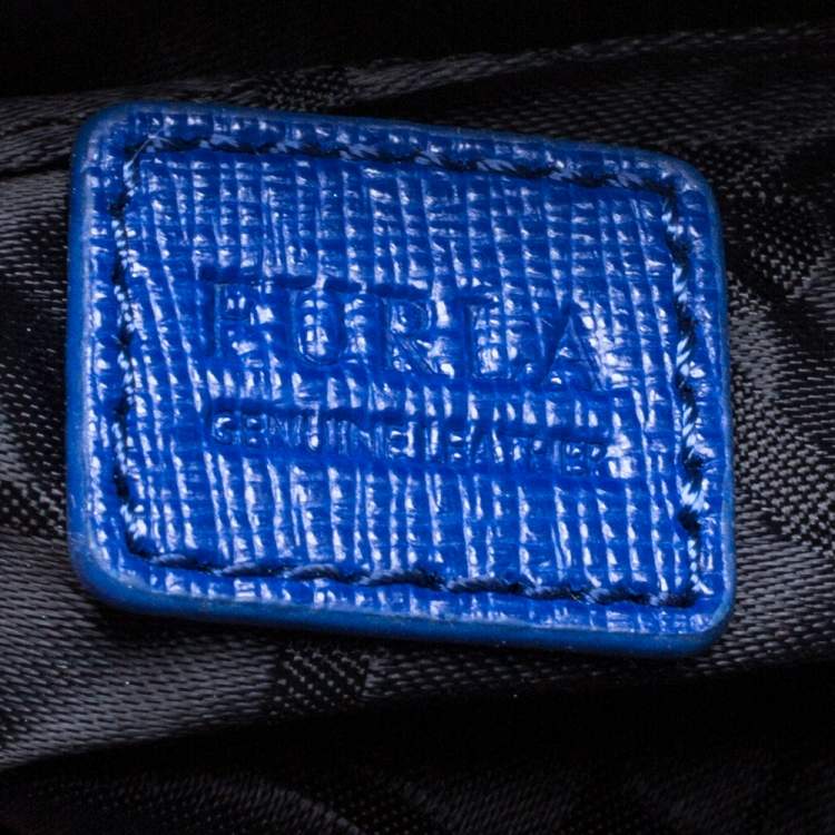Pre Owned Furla Royal Blue Leather Miky Shoulder Bag
