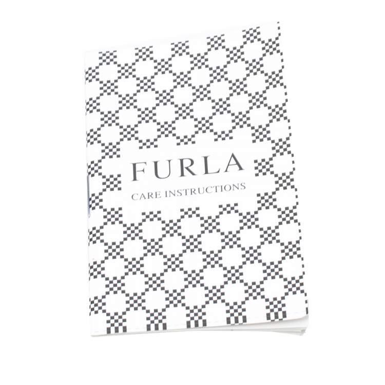 Pre Owned Furla Onyx Black Laser Cut Leather Mini Metropolis Crossbody Bag