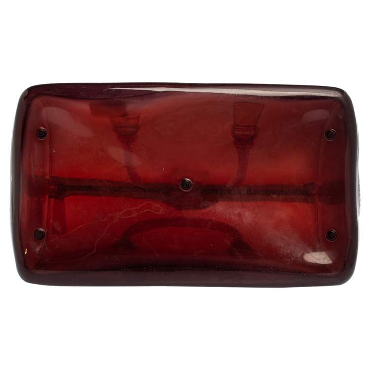 Pre Owned Furla Orange/Purple Ombre Rubber Candy Satchel