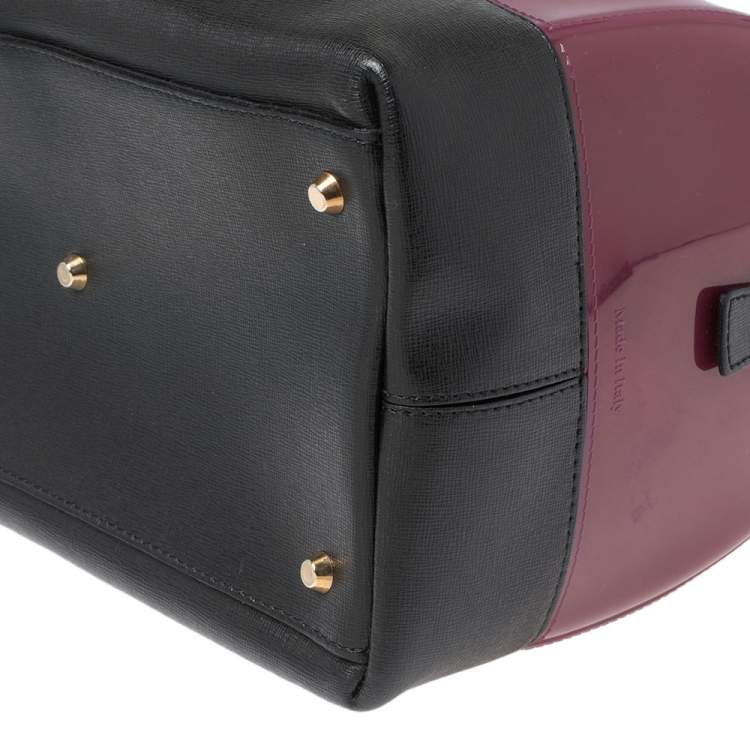 Pre Owned Furla Tri Color Rubber and Leather Candy Satchel