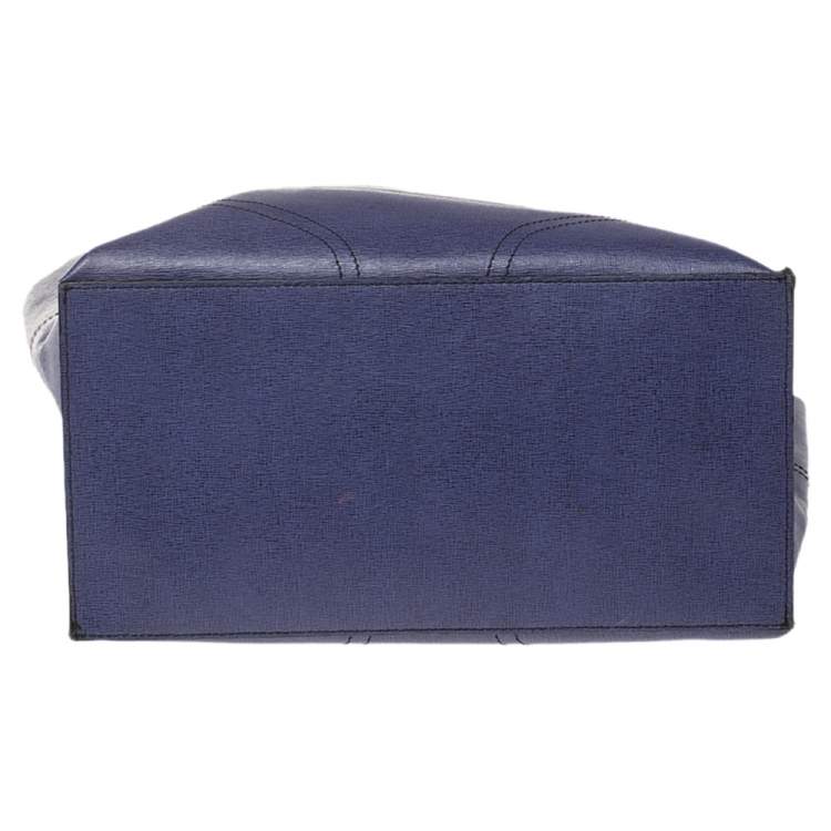 Pre Owned Furla Purple Leather Small Jucca Tote