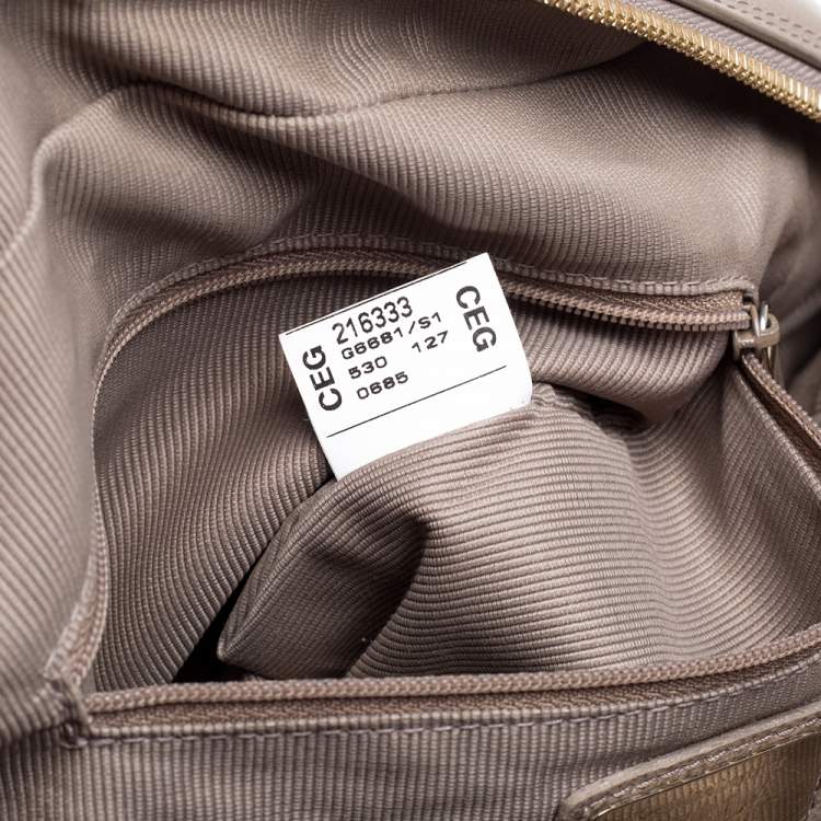 Pre Owned Furla Khaki Leather Satchel 