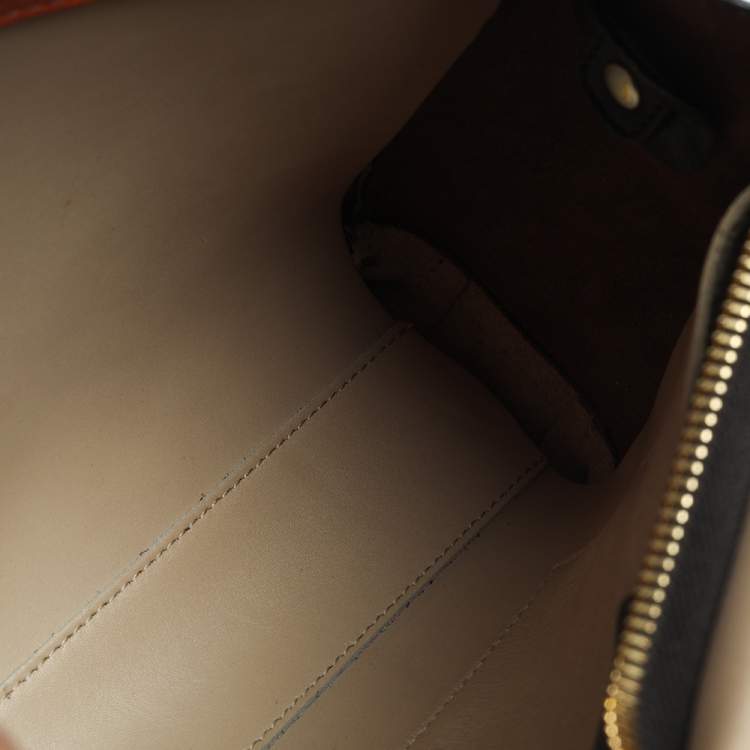 Pre Owned Furla Tri Color Leather Meridienne Shoulder Bag