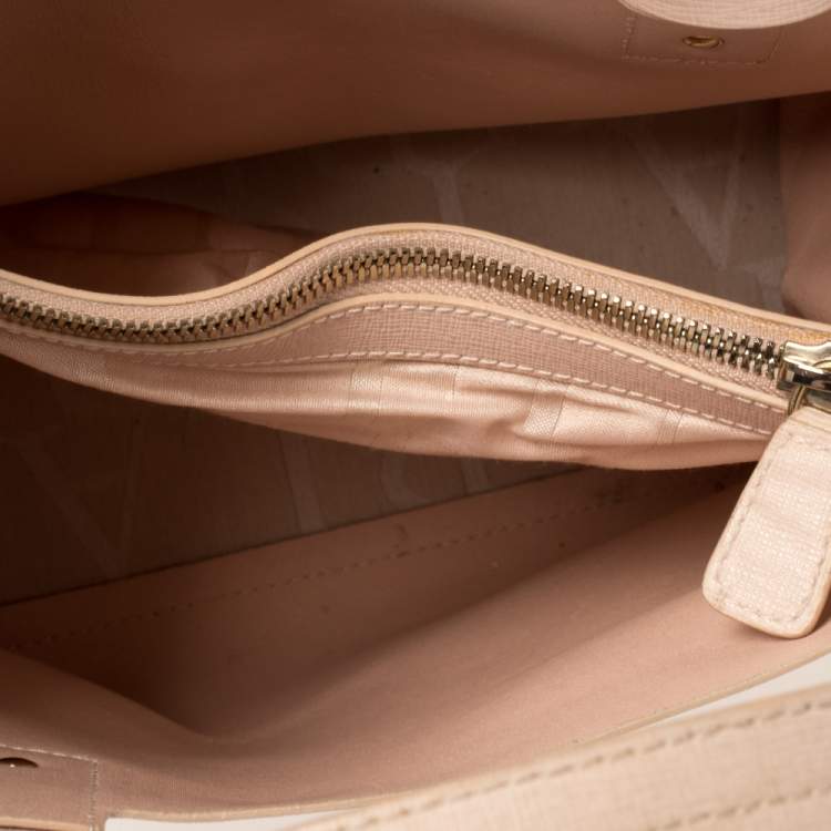 Pre Owned Furla Powder Pink Leather Small Musa Tote