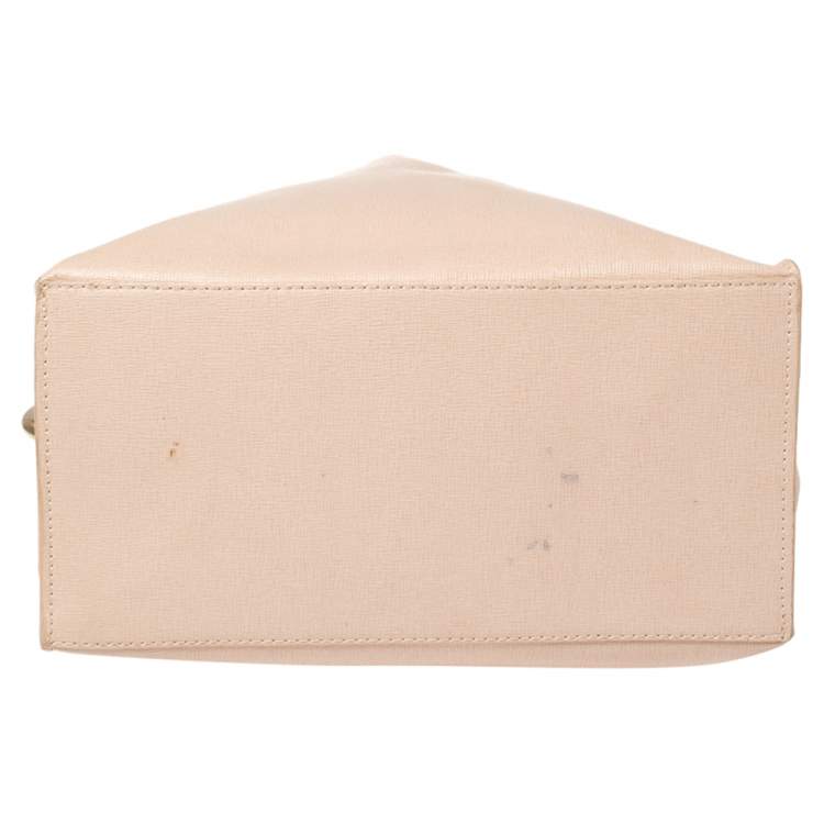 Pre Owned Furla Powder Pink Leather Small Musa Tote