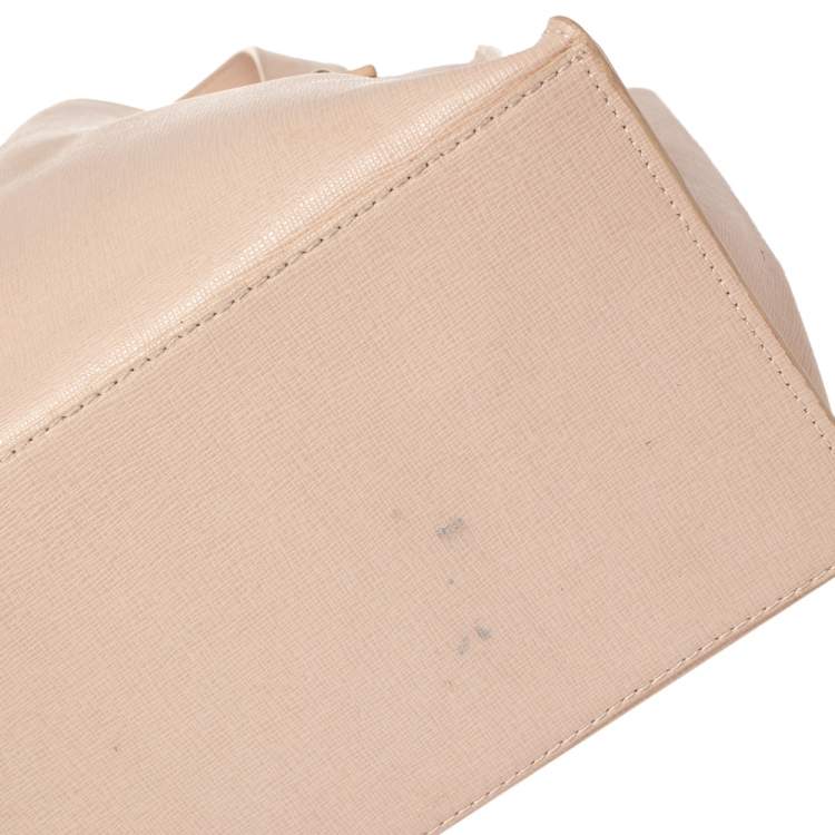 Pre Owned Furla Powder Pink Leather Small Musa Tote