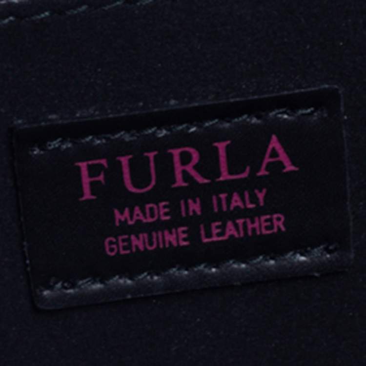 Pre Owned Furla Black Leather Ducale Top Handle Bag