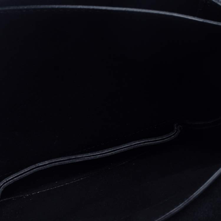 Pre Owned Furla Black Leather Ducale Top Handle Bag