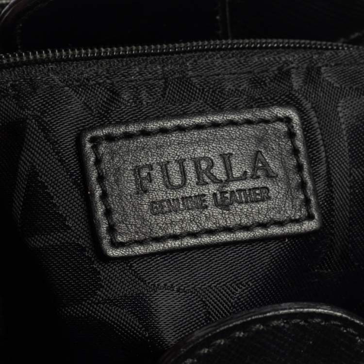 مملوكة مسبقًا Furla Black Leather Alissa Tote