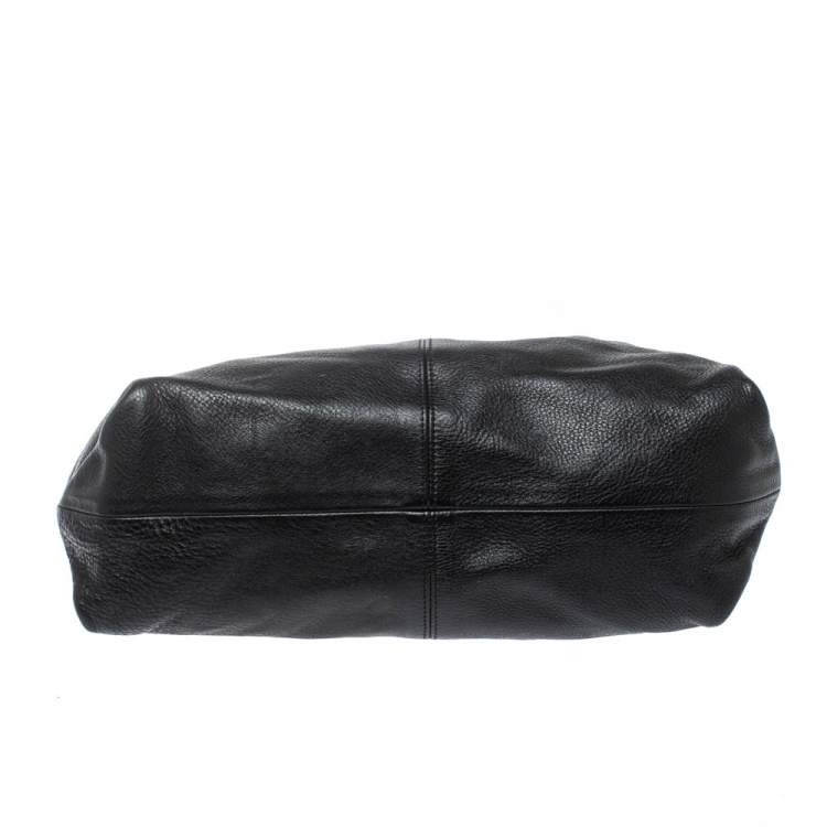 Pre Owned Furla Black Leather Luna Hobo