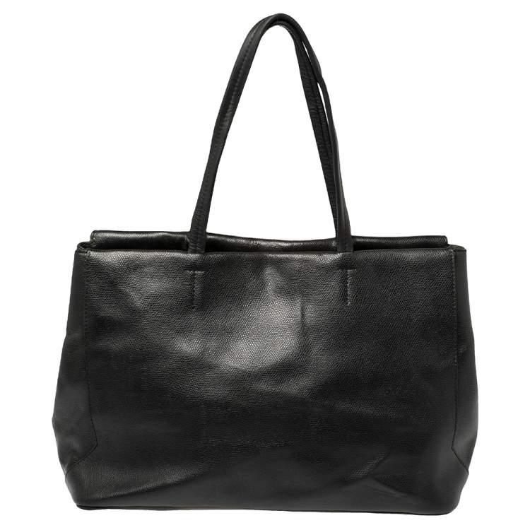 Pre Owned Furla Black Leather Kelis Tote
