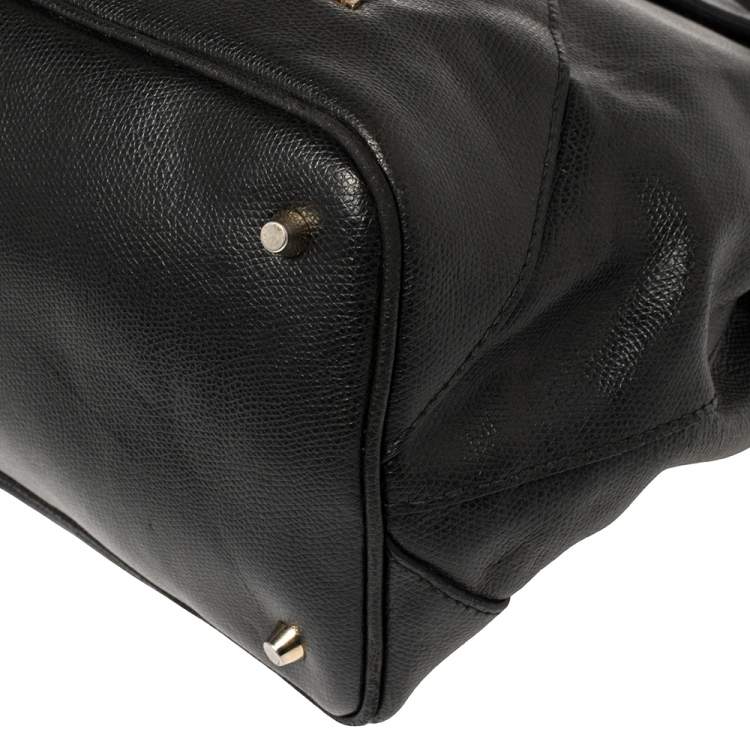 Pre Owned Furla Black Leather Kelis Tote