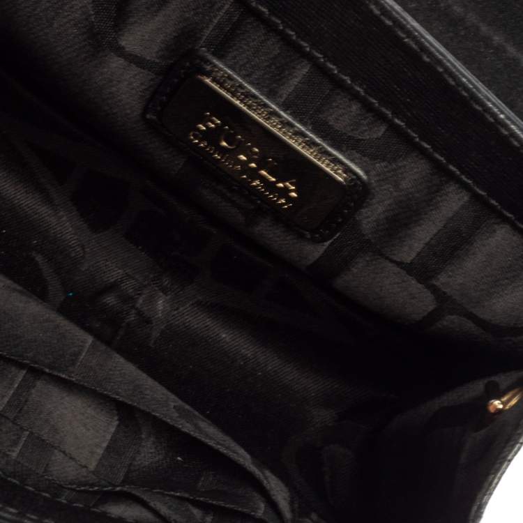 Pre Owned Furla Black Leather Mini Metropolis Crossbody Bag