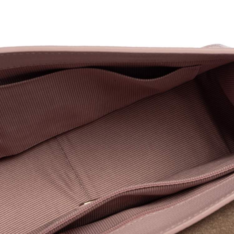 Pre Owned Furla Light Pink Leather Metropolis Shoulder Bag