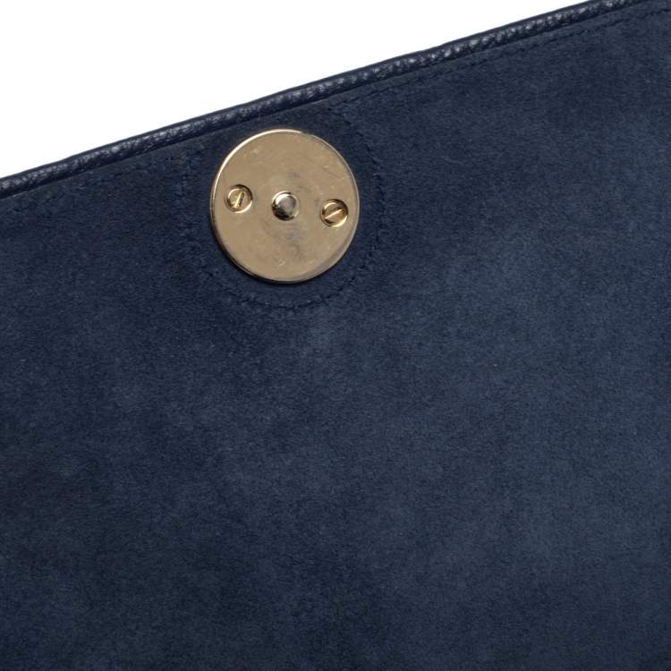 مملوكة مسبقًا Furla Navy Blue Leather Melody Shoulder Bag
