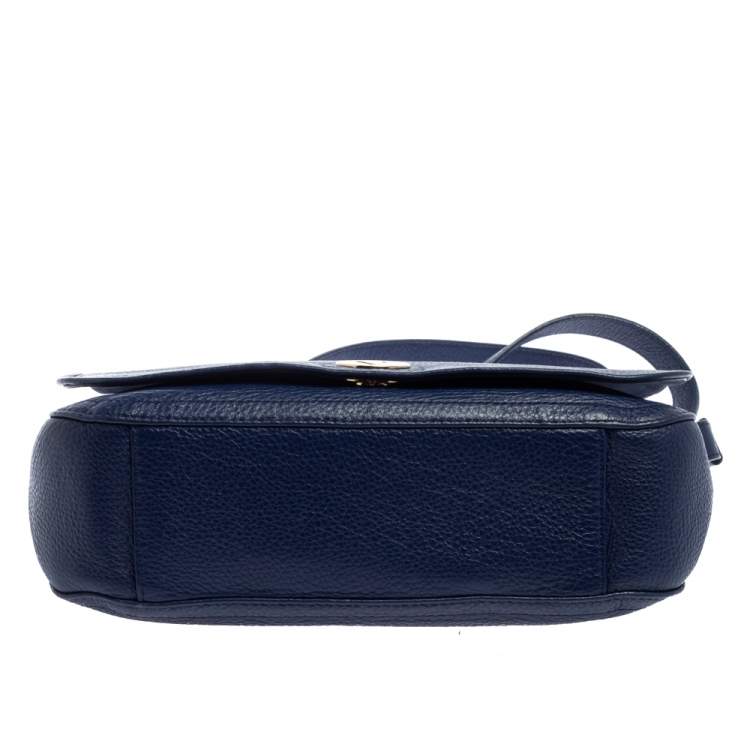 مملوكة مسبقًا Furla Navy Blue Leather Melody Shoulder Bag