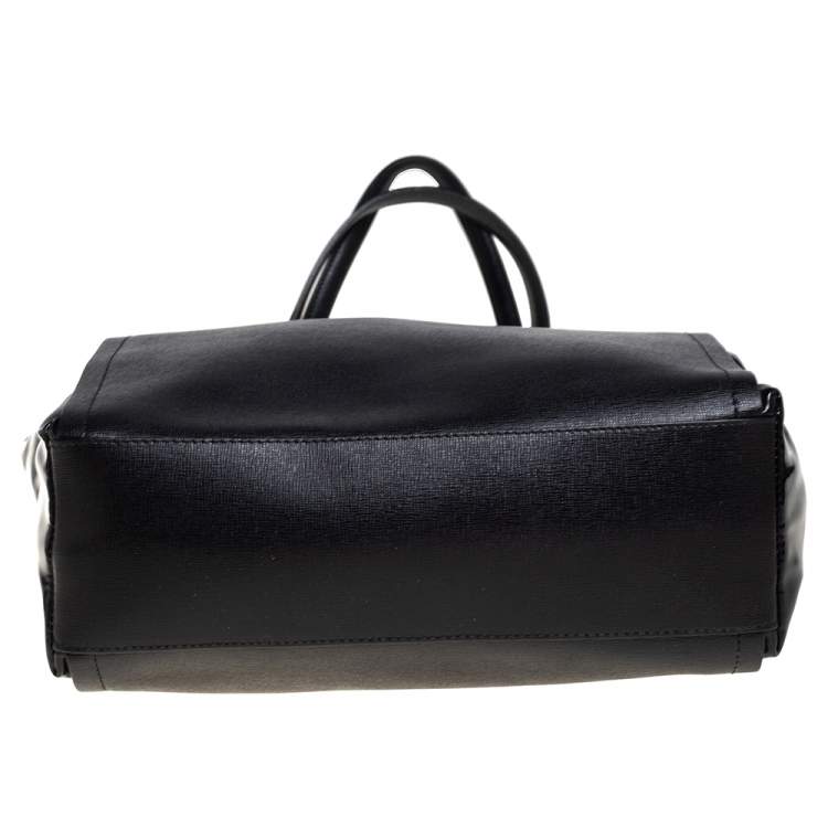 مملوكة مسبقًا Furla Black Leather and Patent Leather Tote