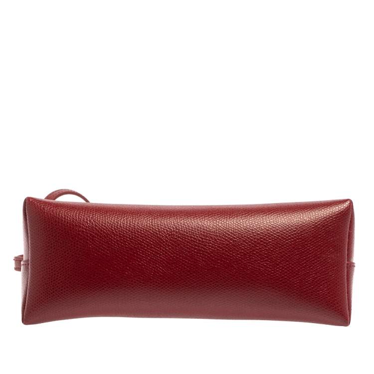 Pre Owned Furla Red Leather Boheme Crossbody Bag