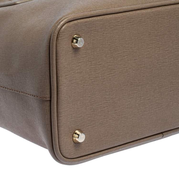 مملوكة مسبقًا Furla Brown Leather Small Linda Tote