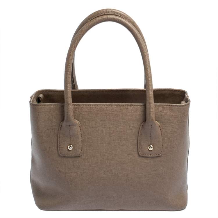 مملوكة مسبقًا Furla Brown Leather Small Linda Tote