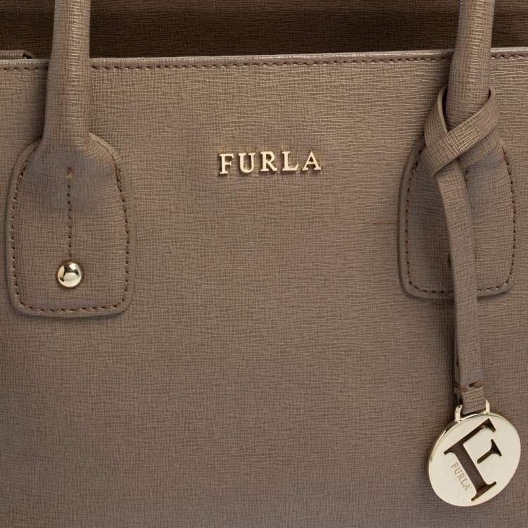 مملوكة مسبقًا Furla Brown Leather Small Linda Tote