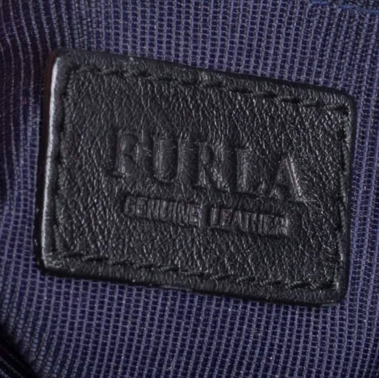 Pre Owned Furla Purple Leather Alissa Tote