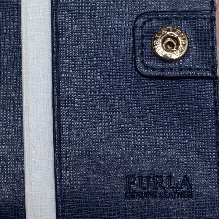 Pre Owned Furla Pink Leather Compact Wallet