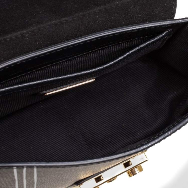 مملوكة مسبقًا Furla Black Leather Mini Cool Metropolis Crossbody Bag