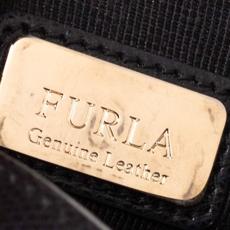 مملوكة مسبقًا Furla Black Leather Mini Cool Metropolis Crossbody Bag