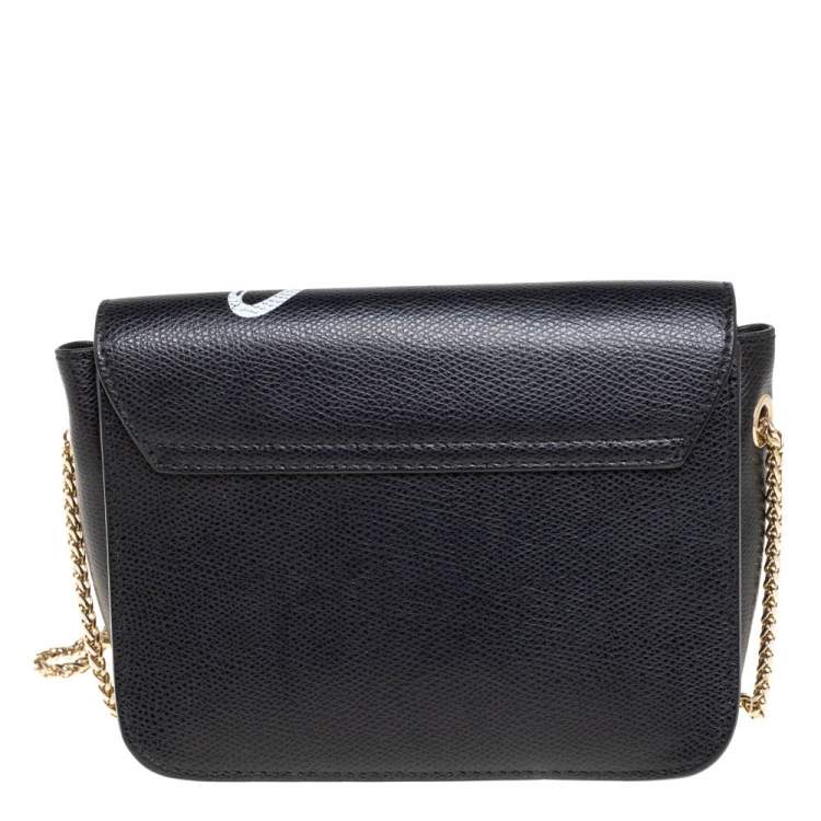 مملوكة مسبقًا Furla Black Leather Mini Cool Metropolis Crossbody Bag