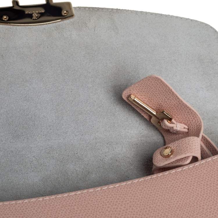 Pre Owned Furla Powder Pink Leather Metropolis Shoulder Bag