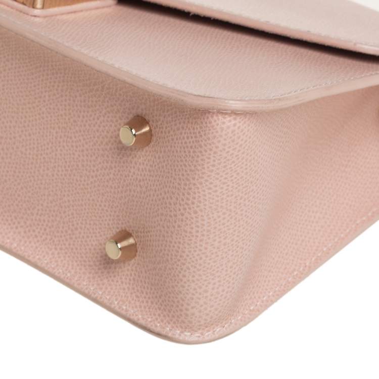 Pre Owned Furla Powder Pink Leather Metropolis Shoulder Bag