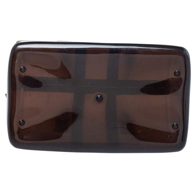 Pre Owned Furla Tri Color Rubber and Leather Medium Candy Satchel
