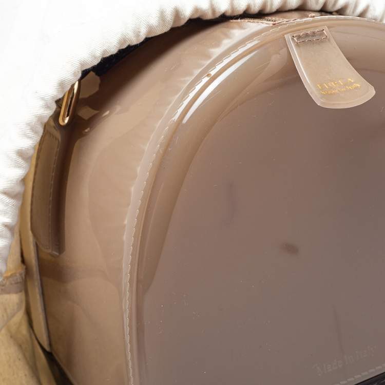 Pre Owned Furla Tri Color Rubber and Leather Medium Candy Satchel
