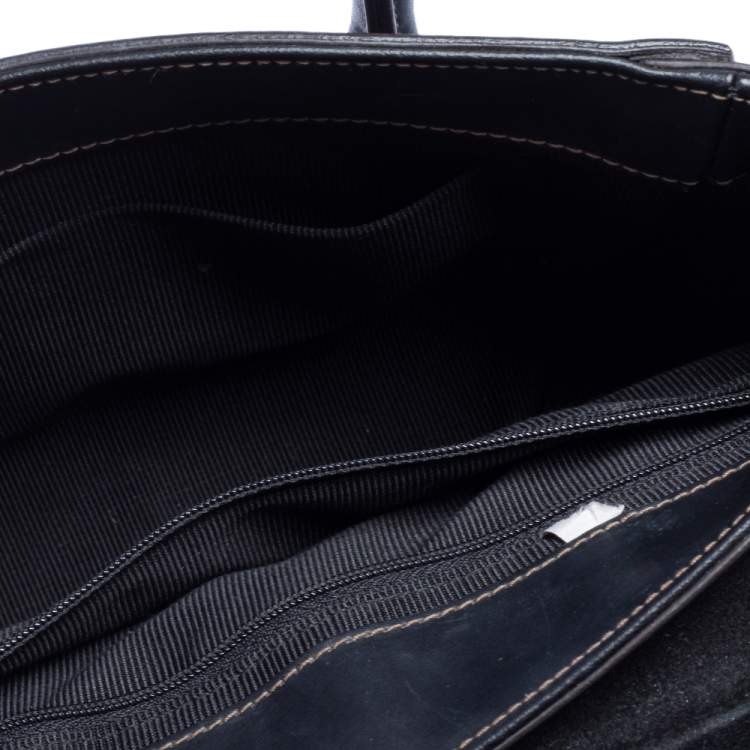 Pre Owned Furla Black Leather Small Metropolis Satchel