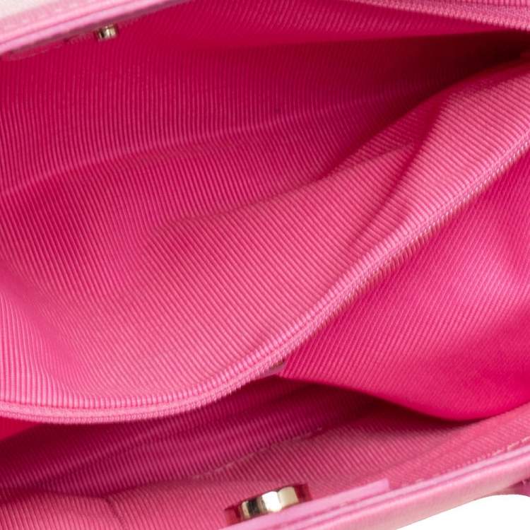 Pre Owned Furla Pink Leather Linda Tote
